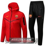 Barcellona Insieme Completo Rosso Nero Felpa Cappuccio 2022-23