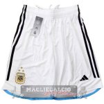 Tailandia Home Pantaloni Argentina 3 Stars Coppa Del Mondo 2022 Bianco