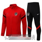 Atletico Madrid Insieme Completo I rosso nero Giacca 2021-22