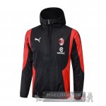 Giacca a vento AC Milan 2024 2025 Nero Rosso