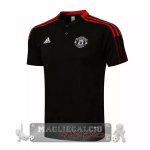Manchester United Nero Rosso Maglia POLO 2021-22