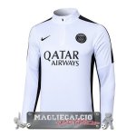Felpa Da Allenamento Paris Saint Germain 2023-24 Bianco Nero