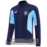 Lunga Zip Giacca Manchester City 2025 2026 Blu
