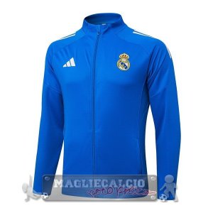 Lunga Zip Giacca Real Madrid 2025 2026 Blu- Bianco