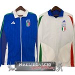 Giacca a vento Italia 2024 Blu Bianco
