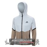 Adidas Grigio Giallo Giacca Felpa Cappuccio 2023