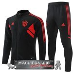 Bayern Monaco Insieme Completo Nero I Rosso Bambino Felpa Da Allenamento 2023-24