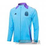 Set Completo Lunga Zip Giacca Argentina 2024 Blu Purpureo