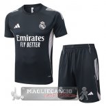 Set Completo Maglia Formazione Real Madrid 2025 2026 Grigio Navy Rosa
