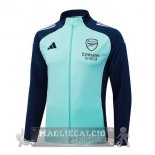Lunga Zip Giacca Arsenal 2025 2026 Verde Luce Blu