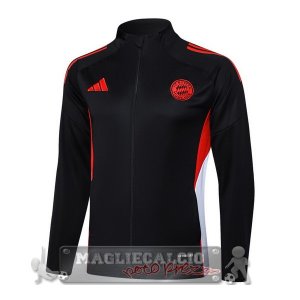 Lunga Zip Giacca Bayern Munich 2025 2026 Nero Rosso Bianco
