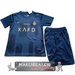 Al Nassr Set Completo Bambino Maglia Calcio Away 2023-24 Azul