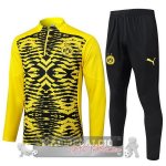 Set Completo Felpa Allenamento Formazione Borussia Dortmund 2024 2025 Giallo Nero