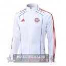 Lunga Zip Giacca Bayern Munich 2025 2026 Bianco Rosso Blu