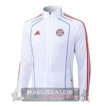 Lunga Zip Giacca Bayern Munich 2025 2026 Bianco Rosso Blu