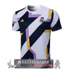 Real Madrid Formazione Maglia Calcio 2023-24 Bianco Blu Purpureo