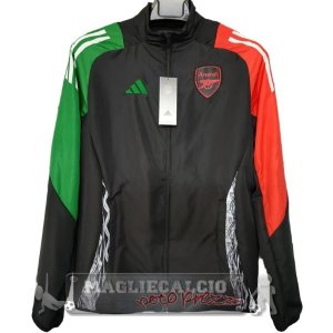 Giacca a vento Arsenal 2024 2025 Nero Verde