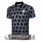 Inter Milan Grigio Nero Maglia POLO 2021-22