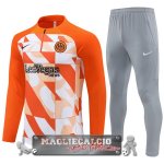 Felpa Da Allenamento Set Completo Inter Milan 2023-24 Arancione Grigio