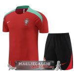 Formazione Set Completo Bambino Portogallo 2024 Rosso Nero
