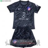Portiere Set Completo Bambino Atlético Madrid 2024 2025 Nero