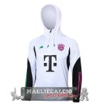 Giacca Felpa Cappuccio Bayern Monaco 2023-24 Bianco Nero