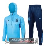 Giacca Felpa Cappuccio Set Completo Argentina 2023 Blu