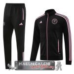 Inter Miami Insieme Completo Nero Giacca Lunga Zip 2023-24