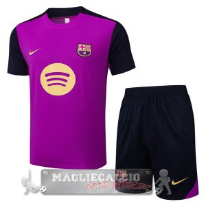 Set Completo Maglia Formazione Barcelona 2025 2026 Purpureo Blu