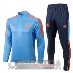 Manchester United Insieme Completo Blu Giacca 2022-23