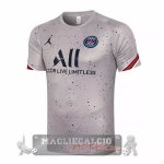 Paris Saint Germain Formazione Maglia Calcio 2021-22 Grigio Rosso