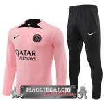 Paris Saint Germain Set Completo Bambino Rosa I Nero Felpa Da Allenamento 2022-23