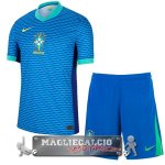 Brasile Set Completo Bambino Maglia Calcio Away 2024
