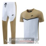 Formazione Set Completo Maglia Calcio Nike 2022-2023 Giallo I Bianco