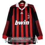 Home Manica Lunga Maglia Calcio AC Milan 2009-2010