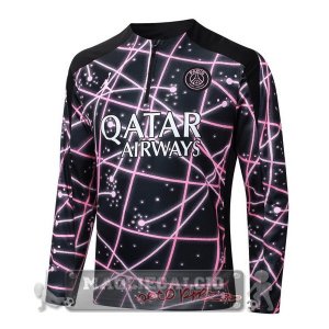 Felpa Allenamento Formazione Paris Saint Germain 2025 2026 Nero Rosa