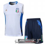 Formazione Senza Maniche Set Completo Italia 2024 Blanco Azul Marino