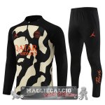 Felpa Da Allenamento Set Completo Paris Saint Germain 2023-24 Giallo Nero Arancione