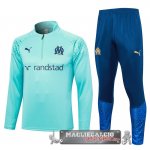 Marseille Insieme Completo Blu Verde Felpa Da Allenamento 2023-24