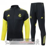Set Completo Lunga Zip Giacca Real Madrid 2025 2026 Grigio Giallo