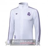 Lunga Zip Giacca Real Madrid 2025 2026 Bianco Purpureo