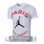 Paris Saint Germain Formazione Maglia Calcio 2021-22 Bianco Rosso