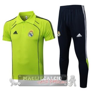 Real Madrid Verde Nero Maglia POLO Set Completo 2025 2026