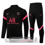 Paris Saint Germain Insieme Completo nero II rosa Giacca 2021-22