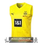 Borussia Dortmund Formazione Senza Maniche Maglia Calcio 2023-24 Giallo Nero