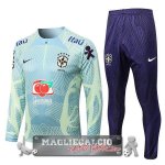 Brasile Insieme Completo Verde I luce Giacca 2022