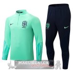 Brasile Insieme Completo Verde Giacca 2022