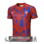 Atletico Madrid Formazione Maglia Calcio 2023-24 Rosso I Blu