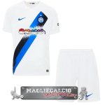 Inter Milan Set Completo Bambino Maglia Calcio Away 2023-24 I Blanco