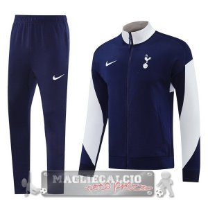 Set Completo Lunga Zip Giacca Tottenham Hotspur 2025- 2026 Blu Bianco